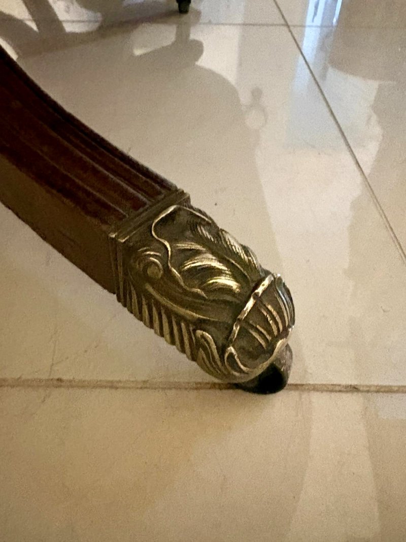 Antique Georgian Three Pillar Mahogany Extending Dining Table 16 Seater - Image 18